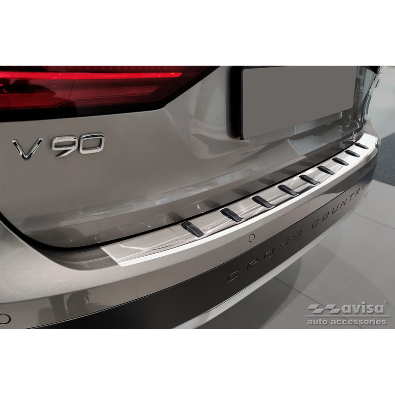 Volvo RVS Bumper beschermer passend voor  V90 II 2016- (incl. Cross Country) 'STRONG EDITION'