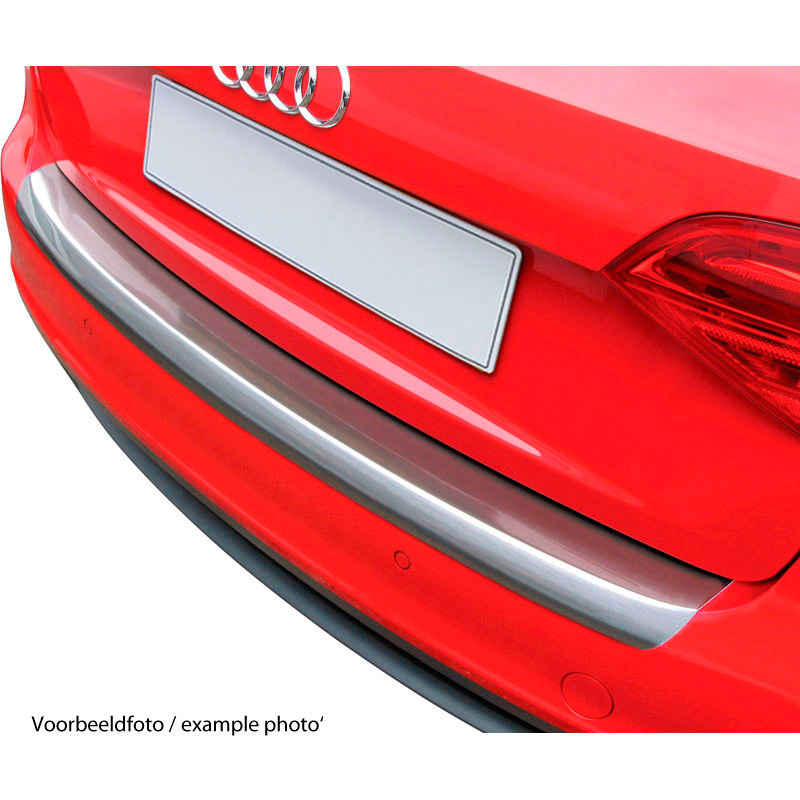 Audi Bumper beschermer passend voor  A4 Sedan 10.2018-09.2019 'Brushed Alu' Look