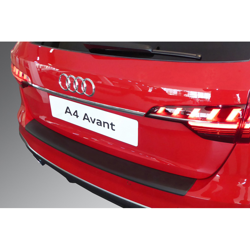 Audi Bumper beschermer passend voor  A4 Avant S-Line & S4 Avant Facelift 2019- Zwart