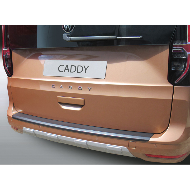 Volkswagen RGM Achterbumperskirt 'Skid-Plate' passend voor  Caddy V Box/MPV 2020- Zwart (ABS)