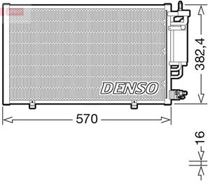 Kondensator, Klimaanlage Denso DCN10051
