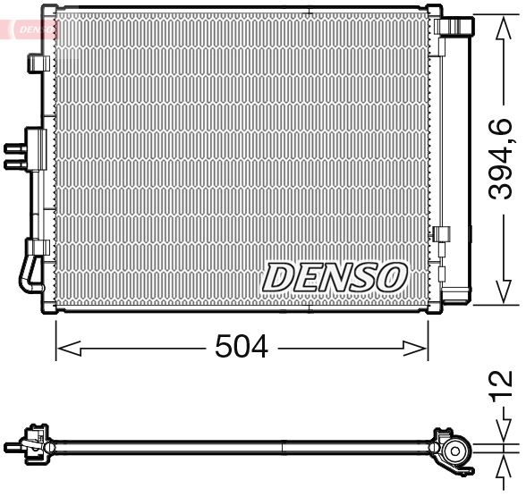 Kondensator, Klimaanlage Denso DCN43005