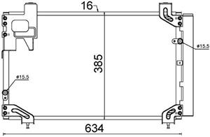 Toyota Condensor, airconditioning