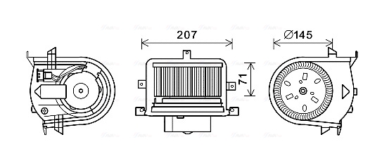 Ava Cooling Kachelventilator VN8350
