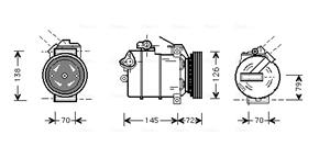 Ava Cooling Airco compressor BWAK226