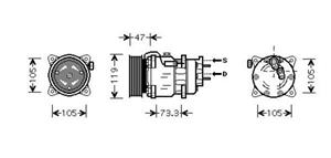 Diederichs Airco compressor DCK1443