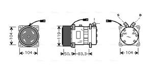 Ava Cooling Airco compressor CLAK002