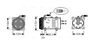Ava Cooling Airco compressor DFAK025