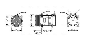 Ava Cooling Airco compressor CPAK010
