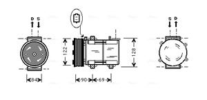 Ava Cooling Airco compressor FDK352