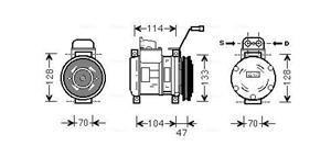 Ava Cooling Airco compressor MEAK189