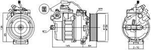 Ava Cooling Airco compressor MEAK357