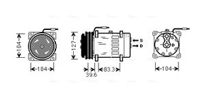 Ava Cooling Airco compressor MFAK002
