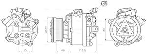 Ava Cooling Airco compressor MTAK294