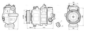 Ava Cooling Airco compressor VNAK447