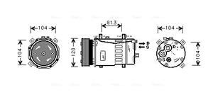 Ava Cooling Airco compressor VNK049