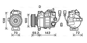 Ava Cooling Airco compressor VNK385