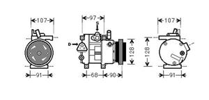 Diederichs Airco compressor DCK1638
