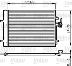 VALEO Condensor, airconditioning  814184