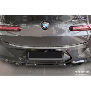 Bmw RVS Achterbumperprotector passend voor  X4 G02/F98 M Competition Facelift 2021- 'Ribs'