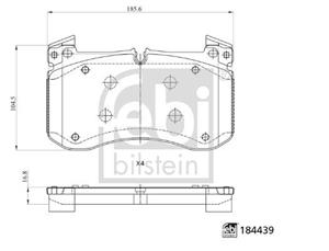 Bremsbelagsatz FEBI BILSTEIN 184439