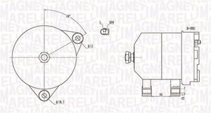 Lichtmaschine, Generator MAGNETI MARELLI 063731913010