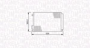 MAGNETI MARELLI Condensor, airconditioning  350203497000