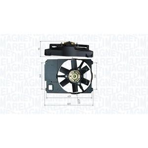 Magneti Marelli Koelventilatorwiel, motorkoeling  069422800010