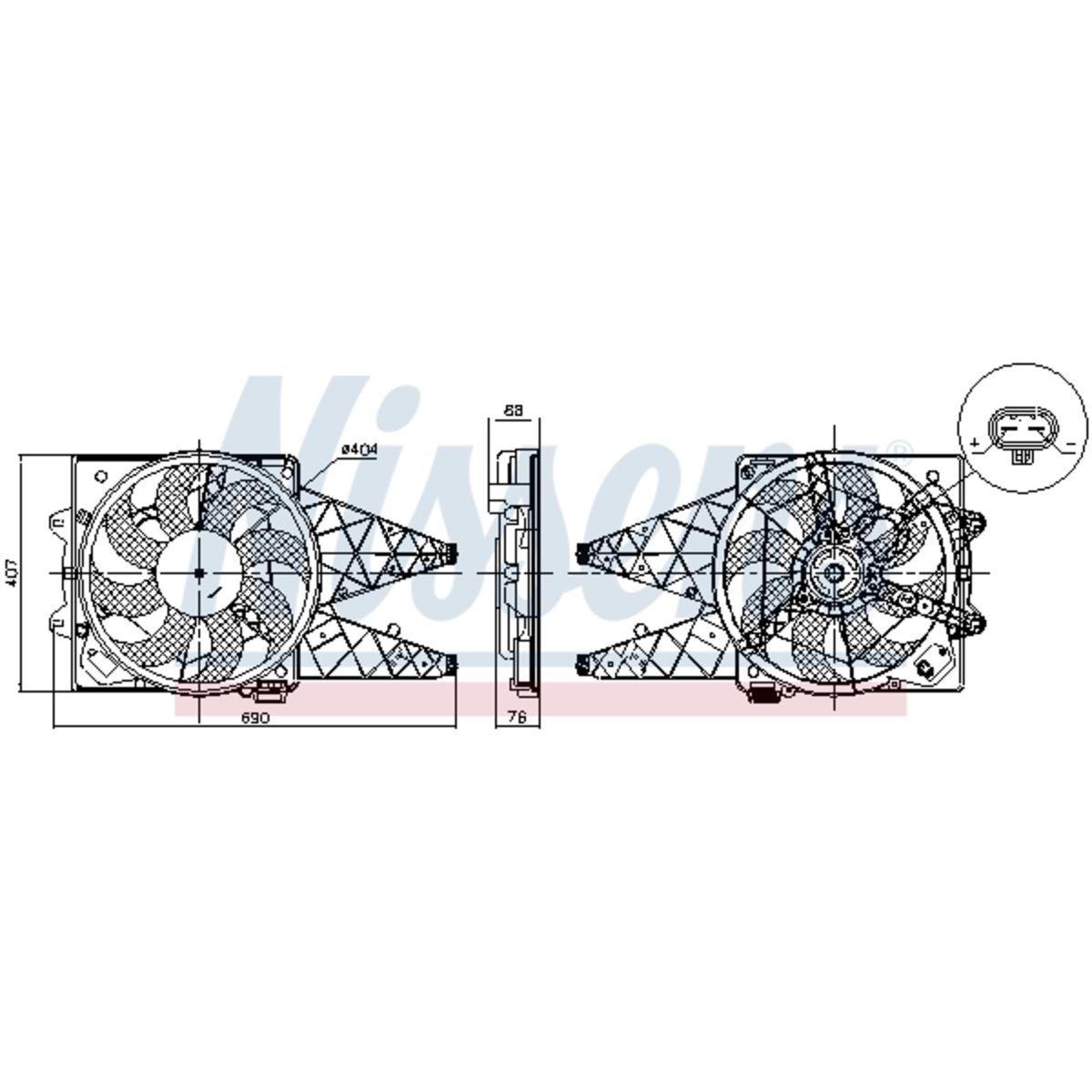 Nissens Koelventilatorwiel, motorkoeling  850047