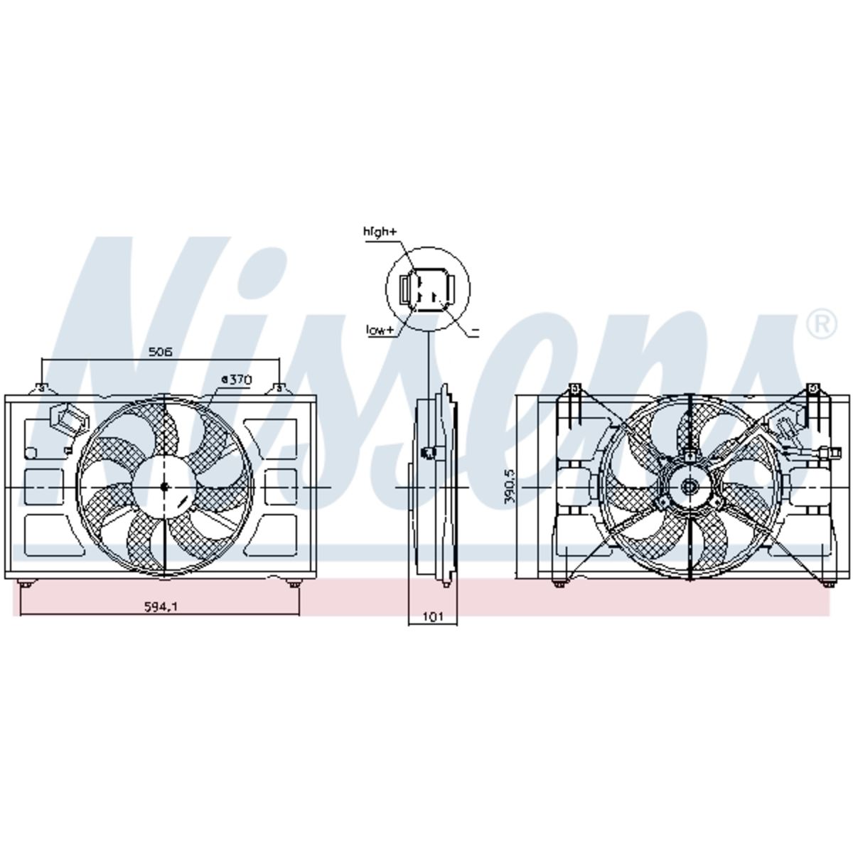 Nissens Koelventilatorwiel, motorkoeling  850053