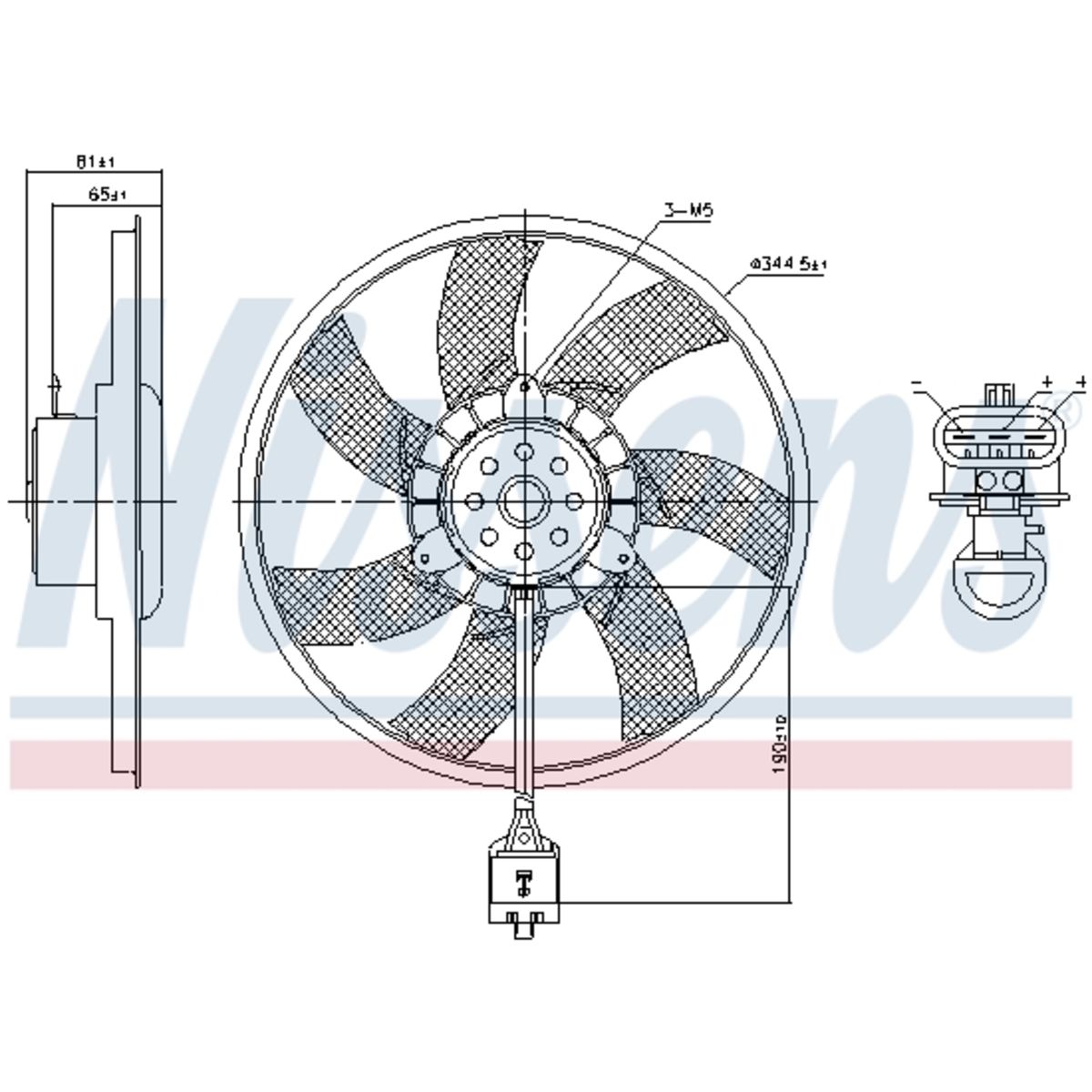 Nissens Koelventilatorwiel, motorkoeling  850061