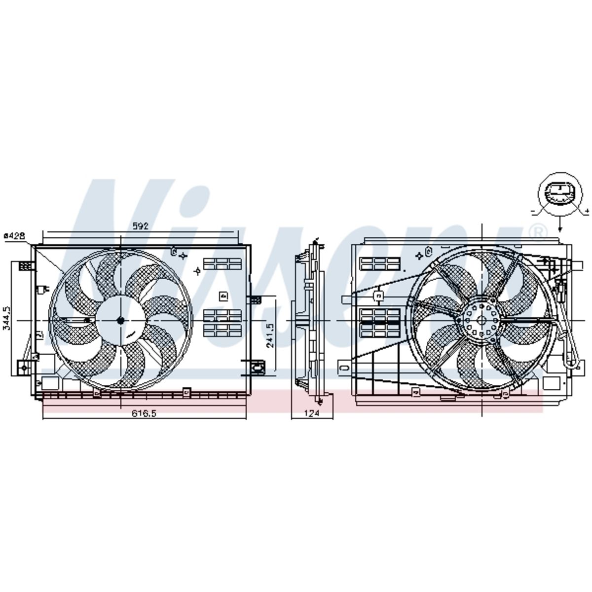 Nissens Koelventilatorwiel, motorkoeling  85973