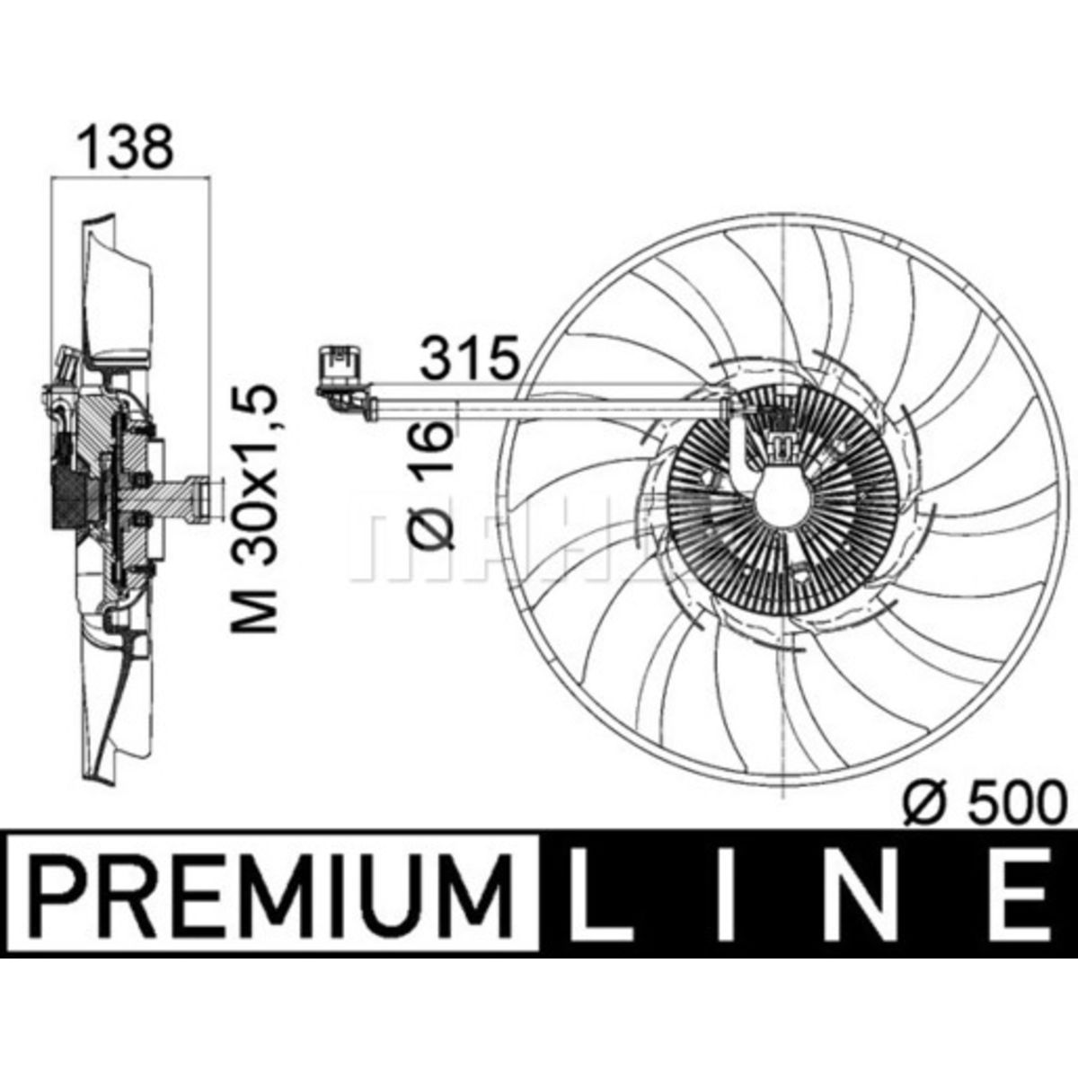 Mahle Ventilator  CFF 471 000P