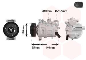 VAN WEZEL Compressor, airconditioning  0301K714