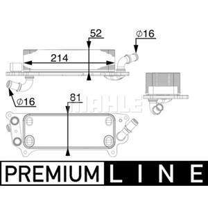 Mahle Oliekoeler, automatische versnellingsbak   CLC 77 000P