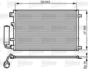 Nissan Condensor, airconditioning