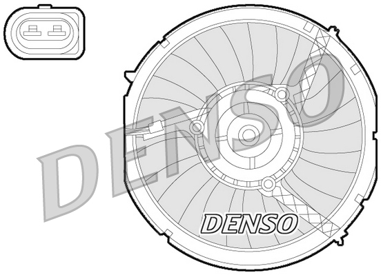 DENSO Lüfter AUDI DER02003 4B3959457,4Z7959457,8D0959457A Elektrolüfter,Hochleistungslüfter,Motorgebläse,Kondensatorlüfter,Lüfter, Motorkühlung