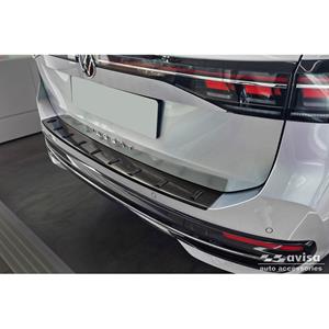 Volkswagen Zwart RVS Achterbumperprotector voor  Passat Variant (CJ5) incl. R-Line & Hybrid