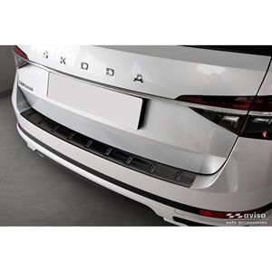 Skoda Zwart RVS Achterbumperprotector voor  Superb III Combi 2015-2023 incl. Scout