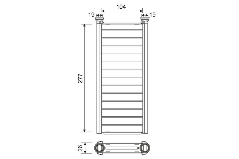 Citroen Kachelradiateur, interieurverwarming