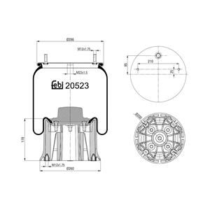 Federbalg, Luftfederung FEBI BILSTEIN 20523