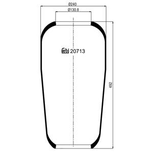 Febi Veerbalg, luchtvering  BILSTEIN 20713