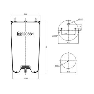 Federbalg, Luftfederung FEBI BILSTEIN 20881