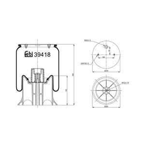 Federbalg, Luftfederung FEBI BILSTEIN 39418