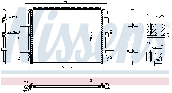 Hyundai Condensor, airconditioning