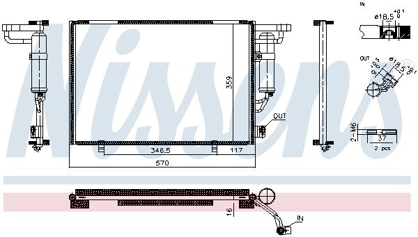 Ford Condensor, airconditioning