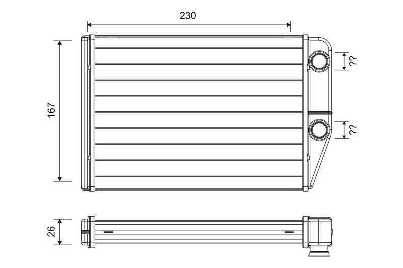 Citroen Kachelradiateur, interieurverwarming