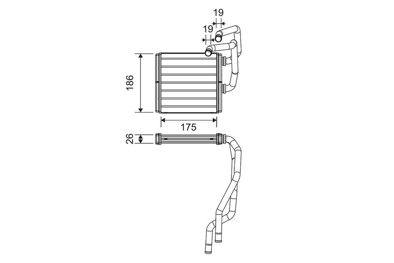 VALEO Wärmetauscher NISSAN 811511 27140JG42A,27110ET00A,27140BR20A Plattenwärmetauscher,Heizungskühler,Wärmetauscher, Innenraumheizung 27140BR22A