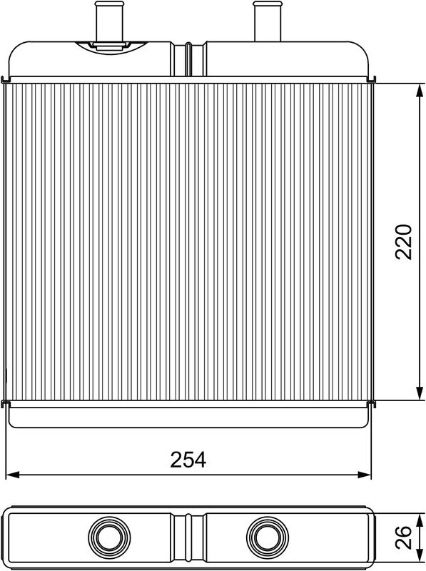 Iveco Kachelradiateur, interieurverwarming