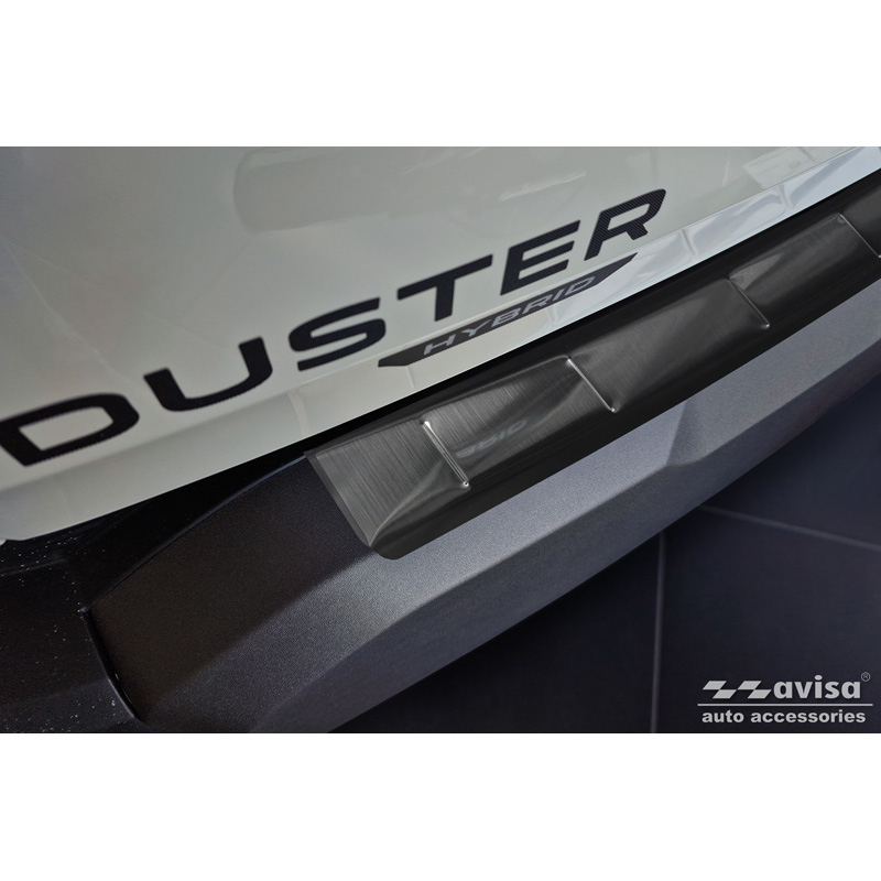 Dacia Zwart RVS Achterbumperprotector passend voor  Duster III 2024- 'Ribs'